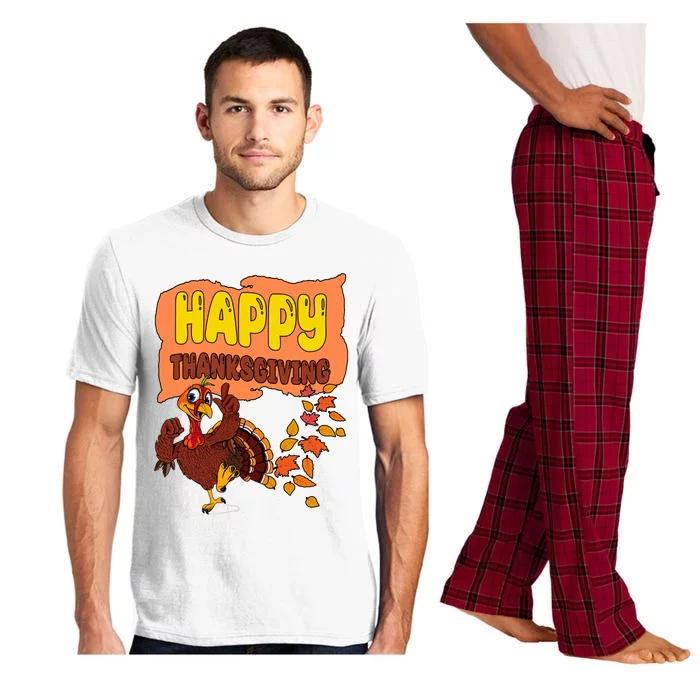 Happy Thanksgiving Festive Fun Holiday Pajama Set