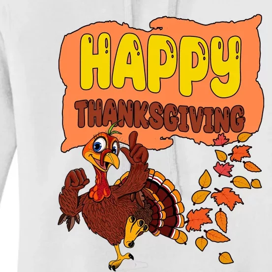 Happy Thanksgiving Festive Fun Holiday Women's Pullover Hoodie