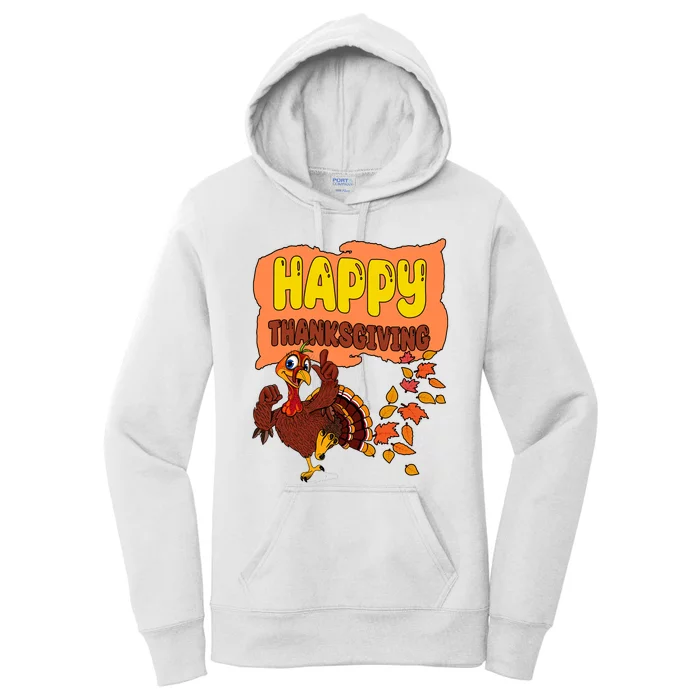 Happy Thanksgiving Festive Fun Holiday Women's Pullover Hoodie