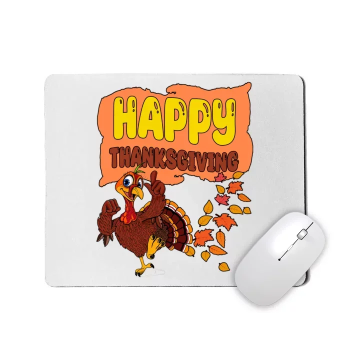 Happy Thanksgiving Festive Fun Holiday Mousepad