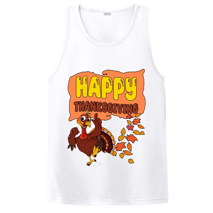 Happy Thanksgiving Festive Fun Holiday Performance Tank