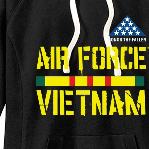 Honor The Fallen Air Force Vietnam Meaningful Gift Women's Fleece Hoodie