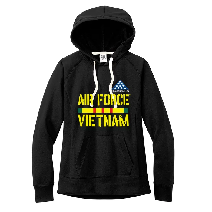 Honor The Fallen Air Force Vietnam Meaningful Gift Women's Fleece Hoodie