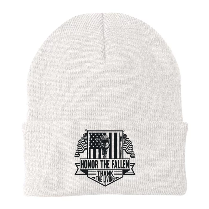 Honor The Fallen Memorial Day Graphic Knit Cap Winter Beanie