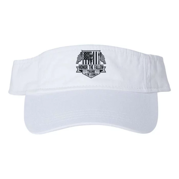 Honor The Fallen Memorial Day Graphic Valucap Bio-Washed Visor