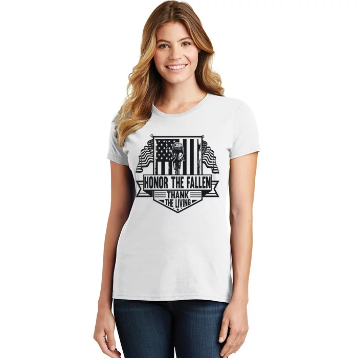 Honor The Fallen Memorial Day Graphic Women's T-Shirt