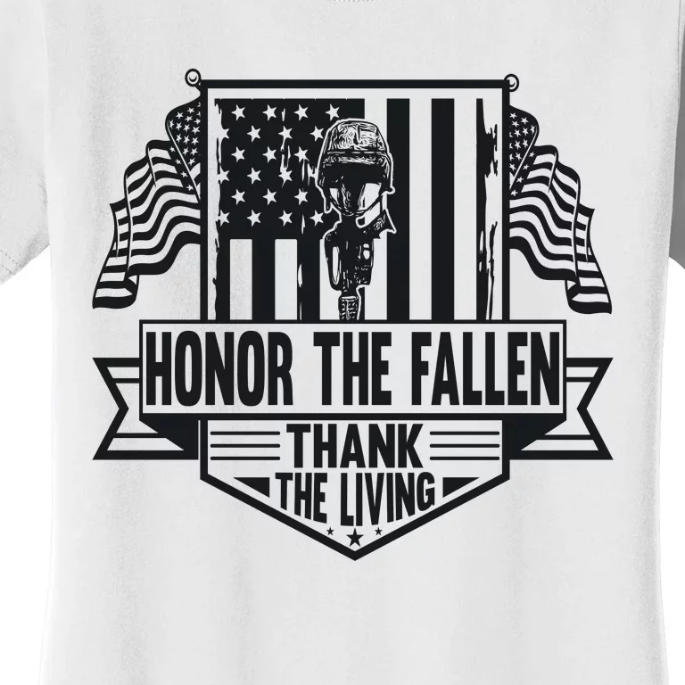 Honor The Fallen Memorial Day Graphic Women's T-Shirt