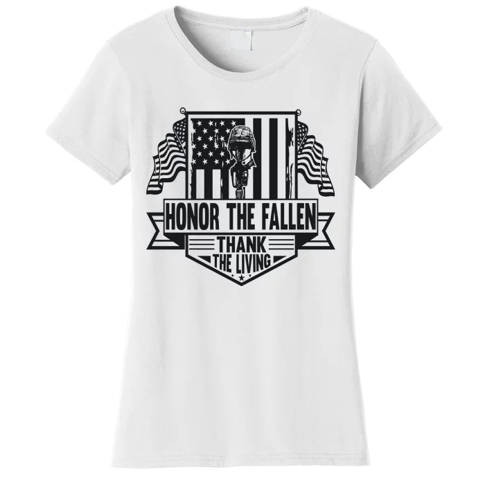 Honor The Fallen Memorial Day Graphic Women's T-Shirt