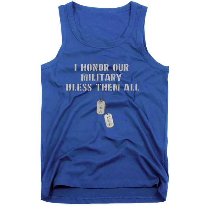 Honor The Fallen Veteran Military Support Cute Gift Tank Top