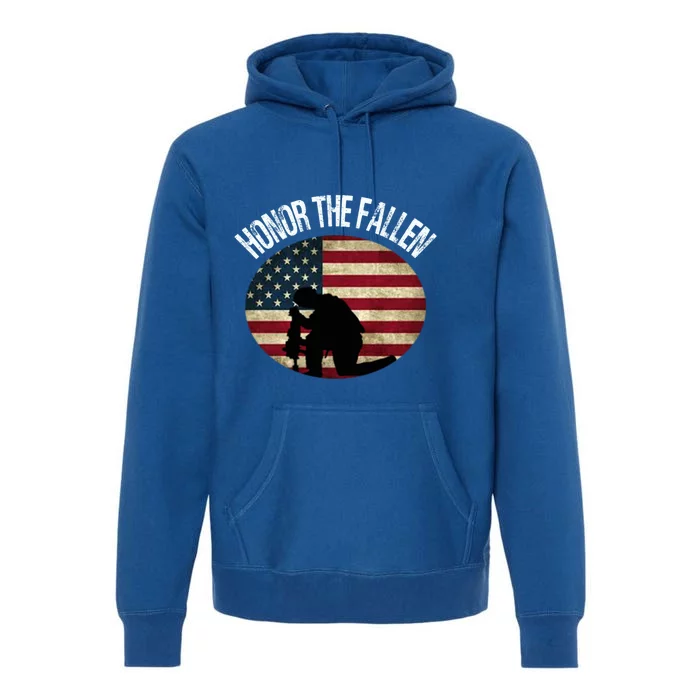 Honor The Fallen Patriotic Theme Gift Premium Hoodie