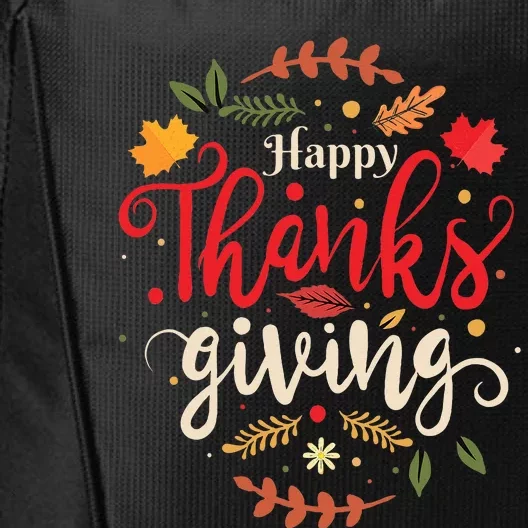 Happy Thanksgiving Forthanksgiving Family City Backpack