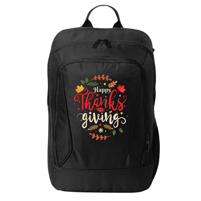 Happy Thanksgiving Forthanksgiving Family City Backpack