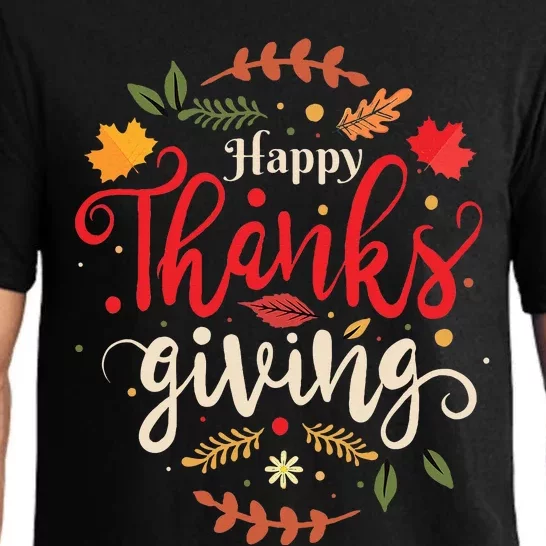 Happy Thanksgiving Forthanksgiving Family Pajama Set