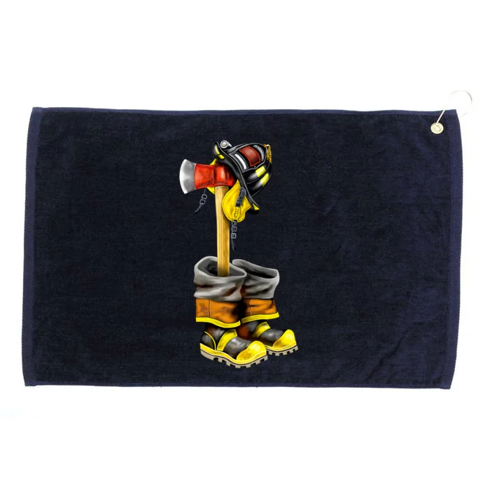 Honor The Fallen Firefighter Gift Cool Gift Grommeted Golf Towel