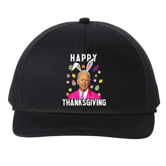 Happy Thanksgiving Funny Joe Biden Confused Happy Easter Day Snapback Five-Panel Rope Hat