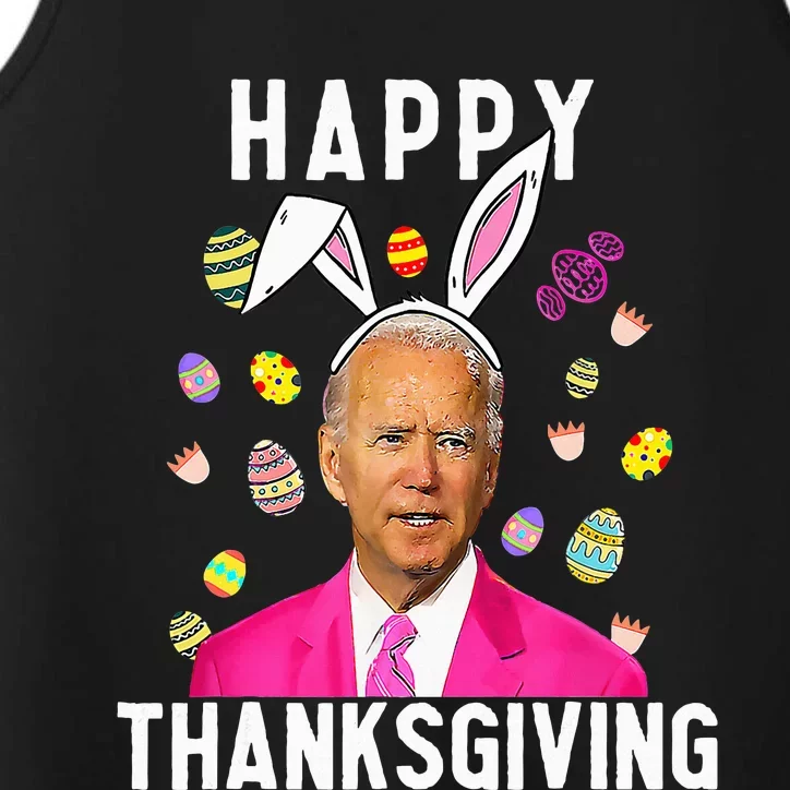 Happy Thanksgiving Funny Joe Biden Confused Happy Easter Day Performance Tank