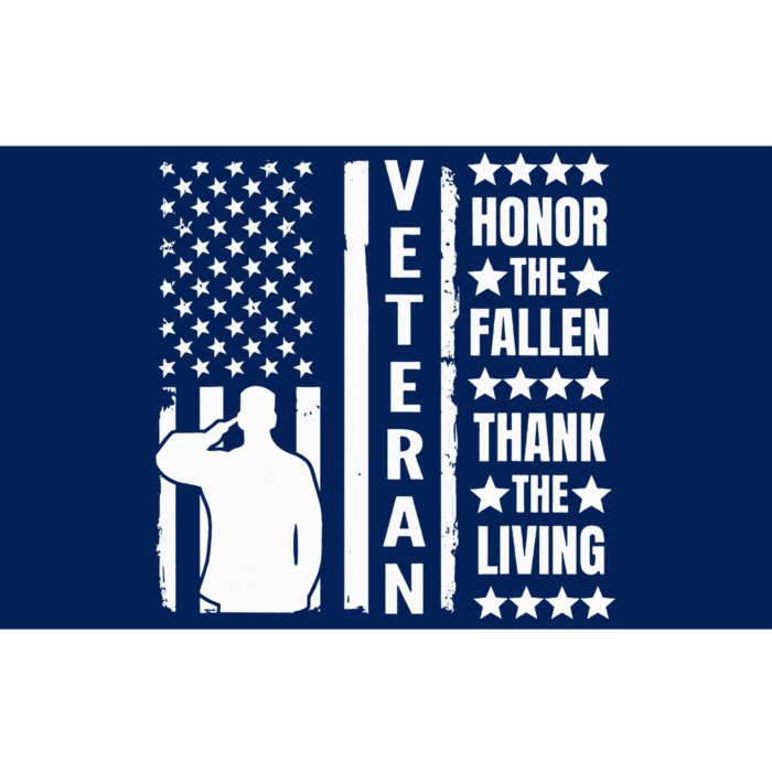 Honor The Fallen Thank The Living Memorial Day Bumper Sticker