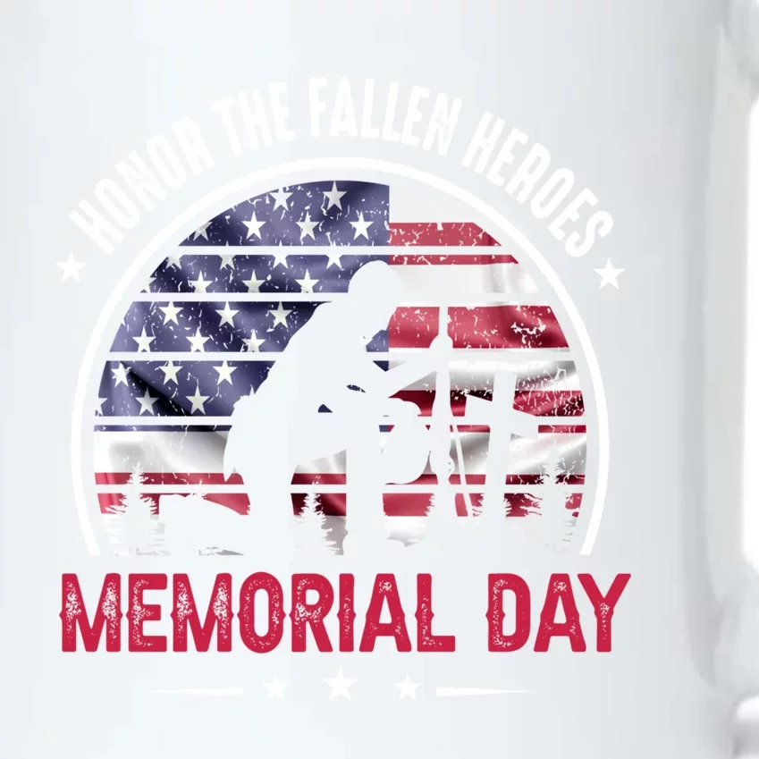 Honor The Fallen Heroes Memorial Day Gift Black Color Changing Mug