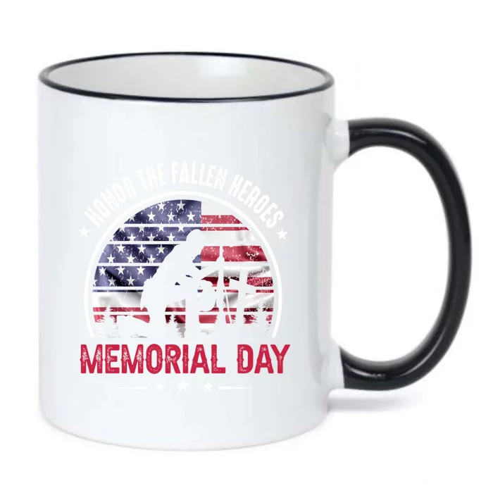 Honor The Fallen Heroes Memorial Day Gift Black Color Changing Mug