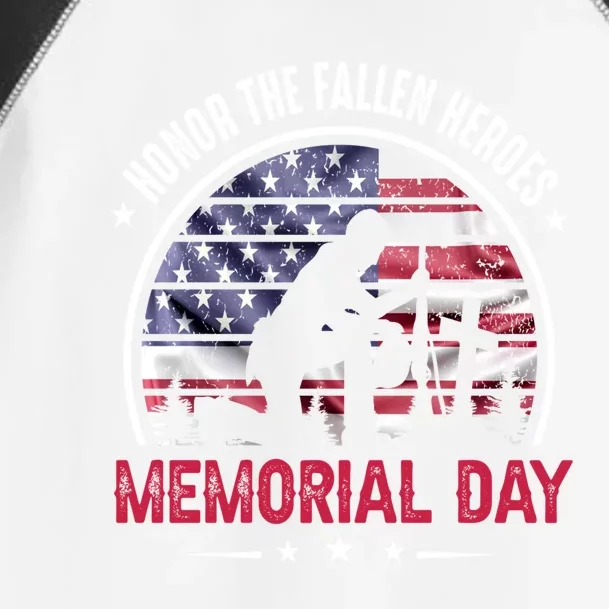 Honor The Fallen Heroes Memorial Day Gift Toddler Fine Jersey T-Shirt