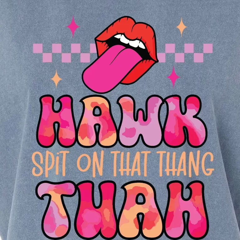 Hawk Tuah Funny Viral Humor Meme Video Garment-Dyed Women's Muscle Tee