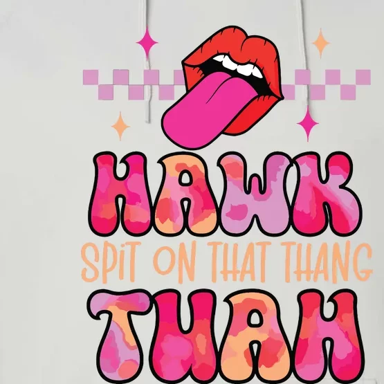 Hawk Tuah Funny Viral Humor Meme Video Performance Fleece Hoodie