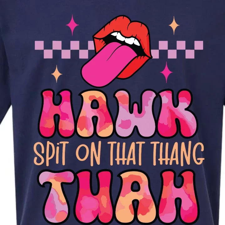 Hawk Tuah Funny Viral Humor Meme Video Sueded Cloud Jersey T-Shirt