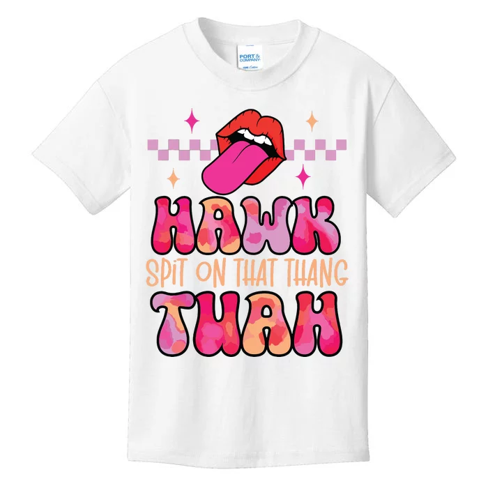 Hawk Tuah Funny Viral Humor Meme Video Kids T-Shirt