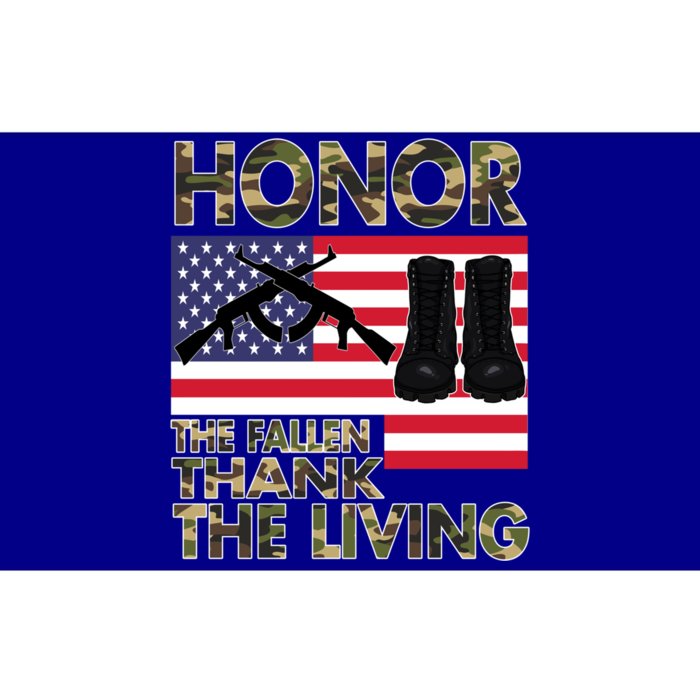 Honor The Fallen Thank The Living Memorial Day Decorations Gift Bumper Sticker