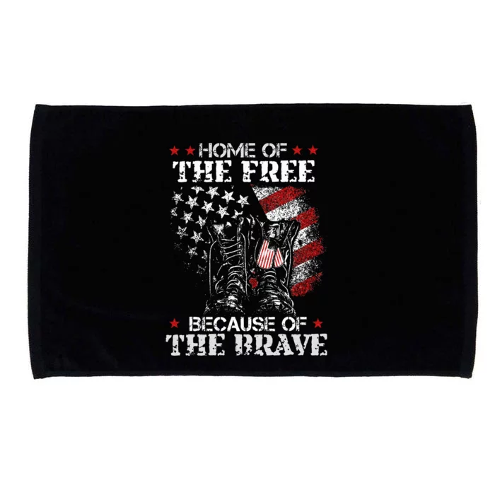 Honor The Fallen Veteran Themed Military Support Memorial Microfiber Hand Towel