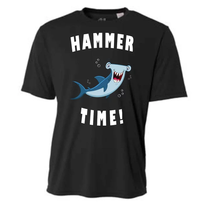 Hammer Time Funny Hammerhead Shark Cooling Performance Crew T-Shirt