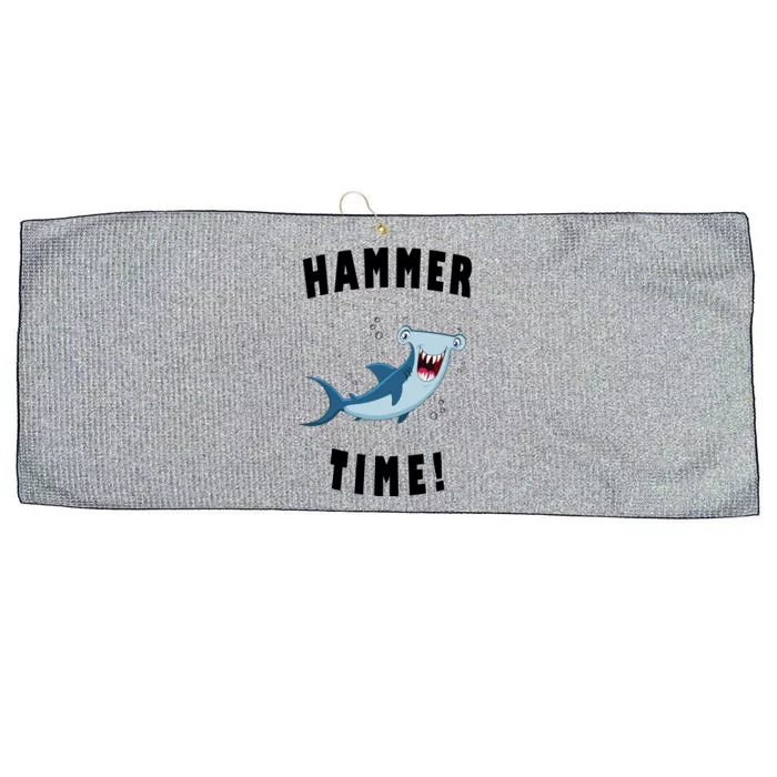 Hammer Time Funny Hammerhead Shark Large Microfiber Waffle Golf Towel