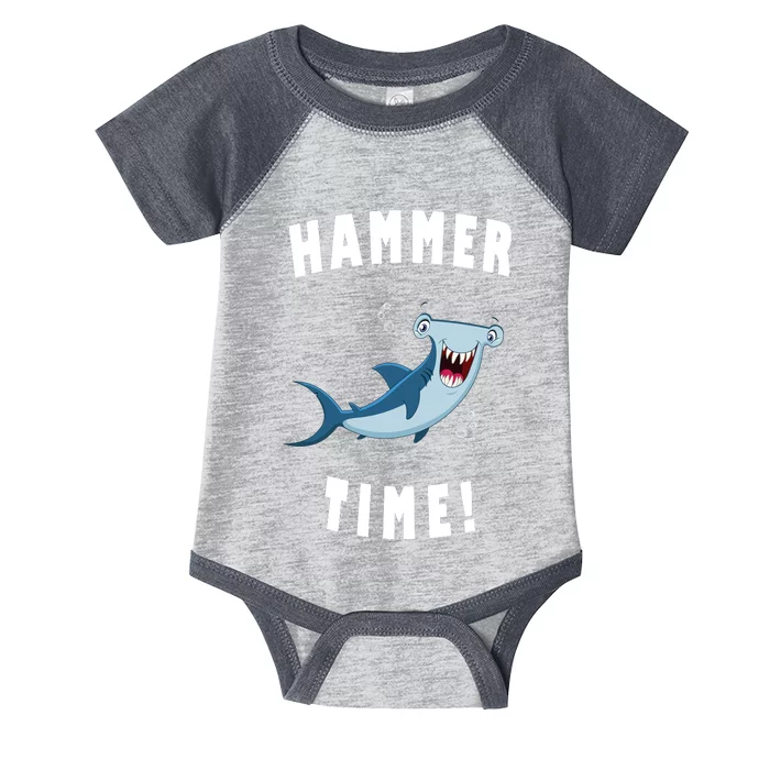 Hammer Time Funny Hammerhead Shark Infant Baby Jersey Bodysuit