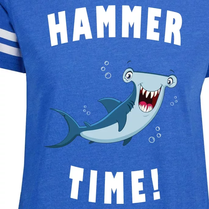 Hammer Time Funny Hammerhead Shark Enza Ladies Jersey Football T-Shirt