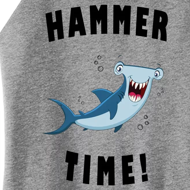 Hammer Time Funny Hammerhead Shark Women’s Perfect Tri Rocker Tank