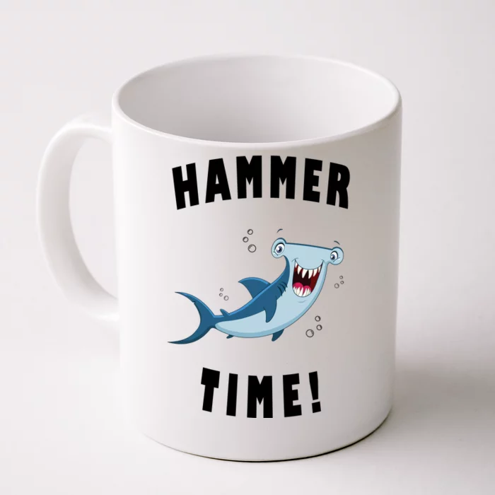 Hammer Time Funny Hammerhead Shark Front & Back Coffee Mug