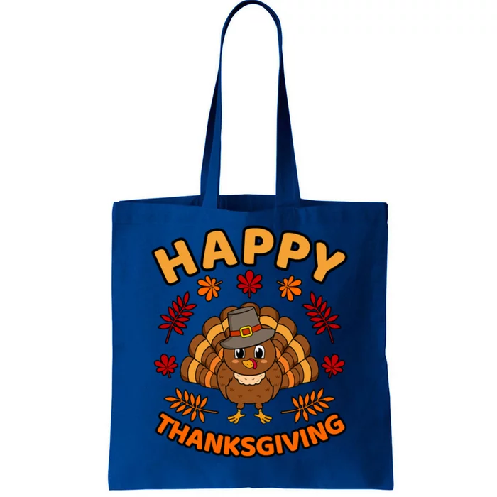 Happy Thanksgiving Funny Turkey Family Graphic Cool Gift Tote Bag