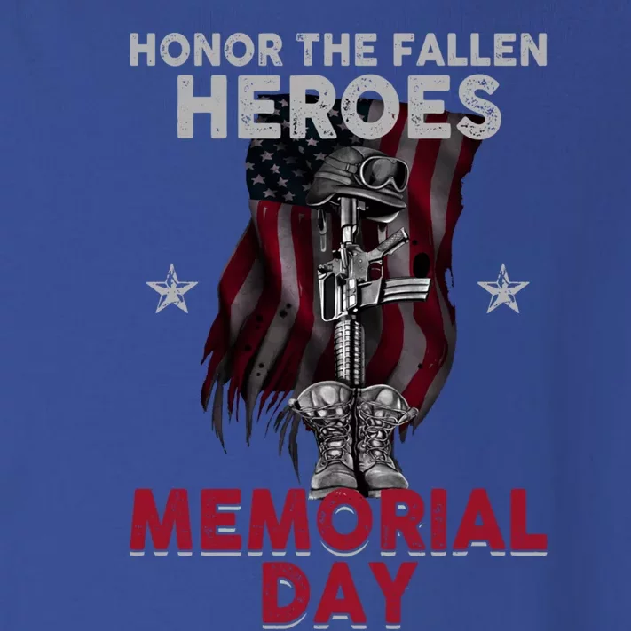 Honor The Fallen Heroes Soldier Memorial Day Gift Toddler Long Sleeve Shirt