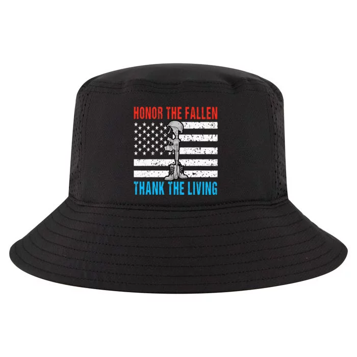 Honor The Fallen Thank Living Memorial Day May 31st Military Cool Comfort Performance Bucket Hat