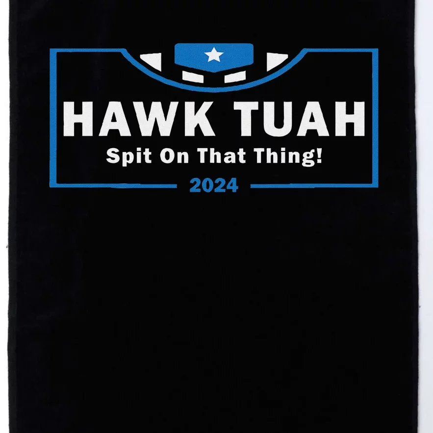 Hawk Tuah Funny Women Viral Humor Platinum Collection Golf Towel