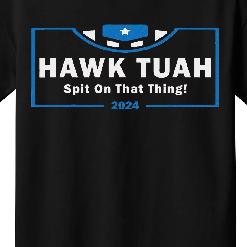 Hawk Tuah Funny Women Viral Humor Kids T-Shirt