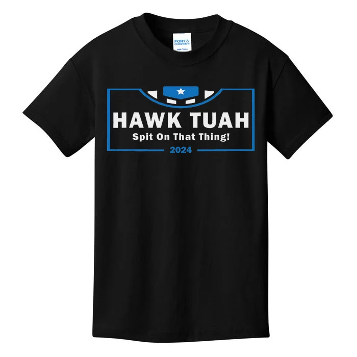 Hawk Tuah Funny Women Viral Humor Kids T-Shirt