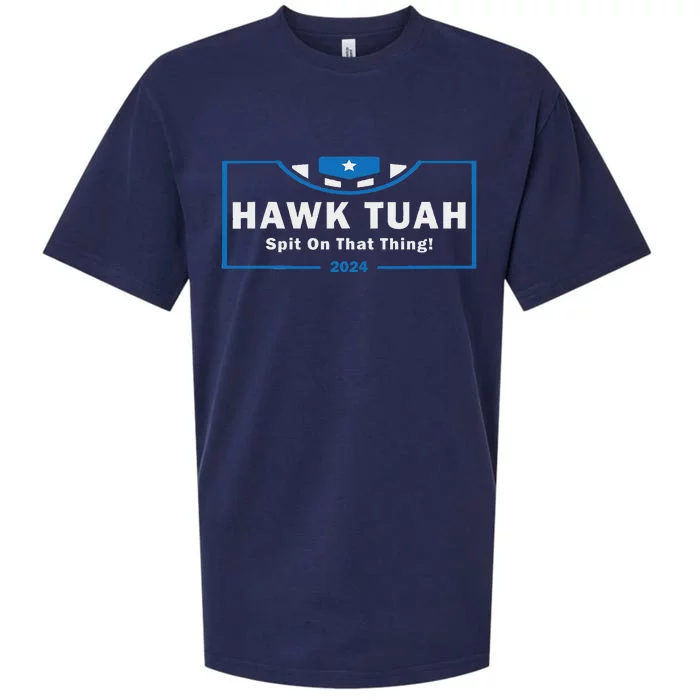 Hawk Tuah Funny Women Viral Humor Sueded Cloud Jersey T-Shirt