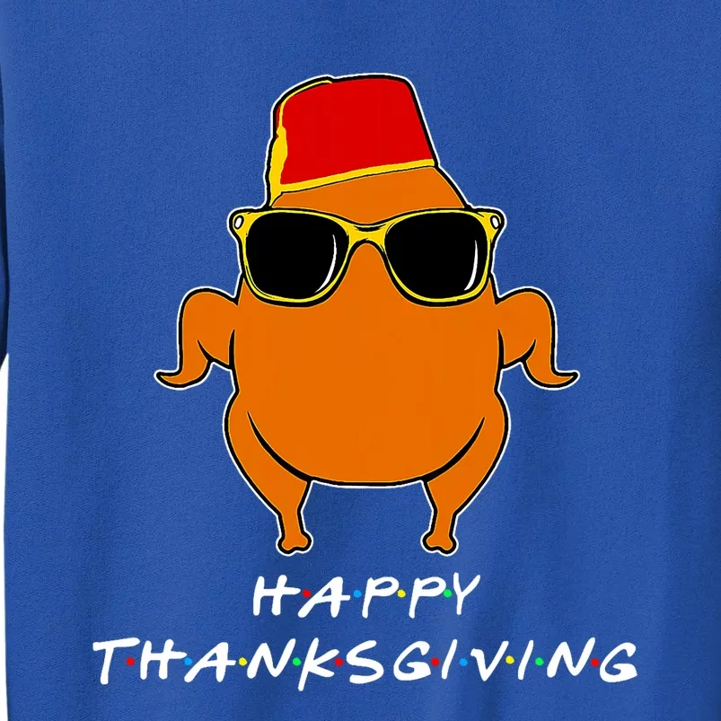 Happy Thanksgiving Friends Turkey Tall Sweatshirt