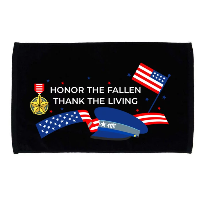 Honor The Fallen Thank The Living Gift Microfiber Hand Towel