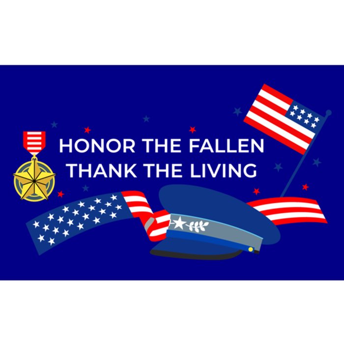 Honor The Fallen Thank The Living Gift Bumper Sticker