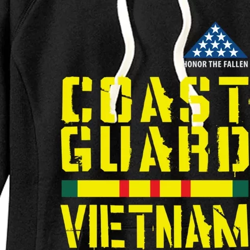 Honor The Fallen Coast Guard Vietnam Gift Women's Fleece Hoodie