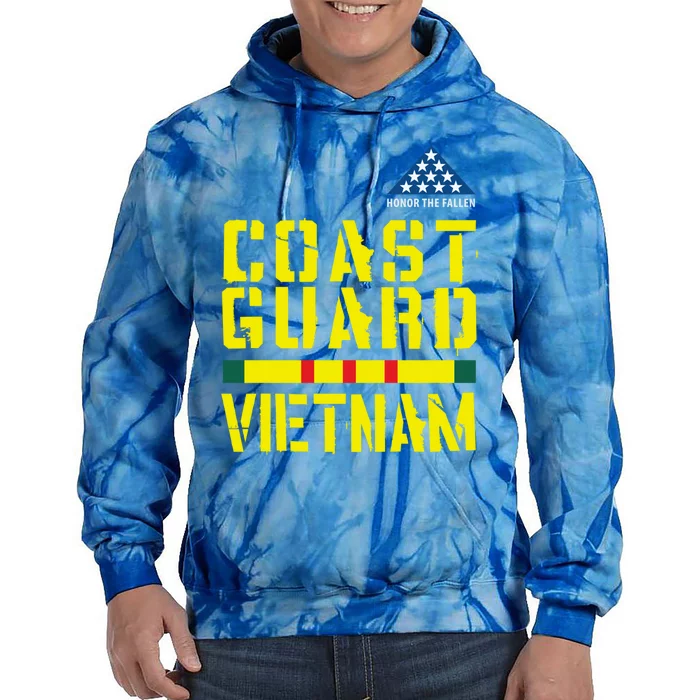 Honor The Fallen Coast Guard Vietnam Gift Tie Dye Hoodie