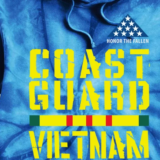 Honor The Fallen Coast Guard Vietnam Gift Tie Dye Hoodie