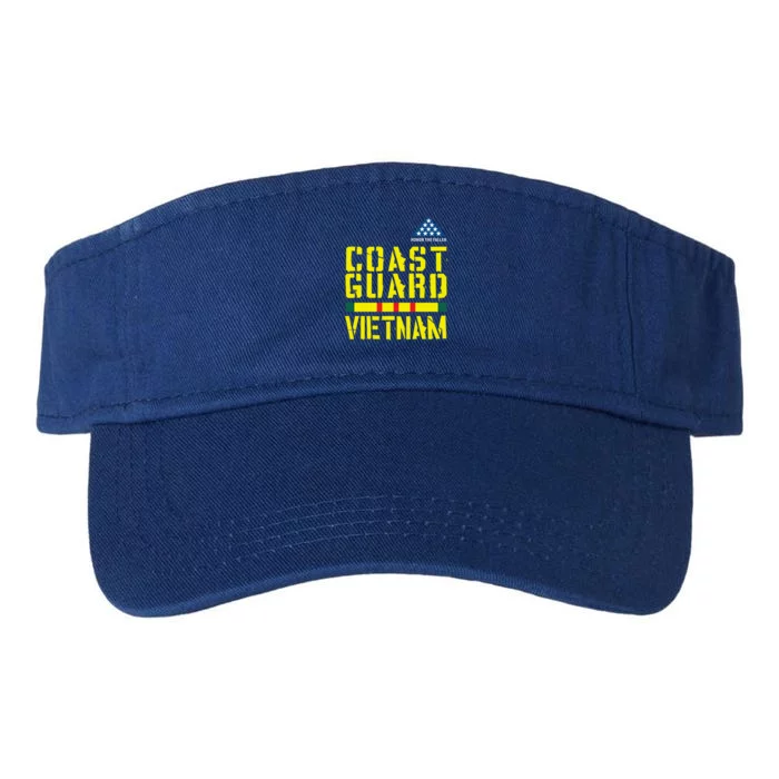 Honor The Fallen Coast Guard Vietnam Gift Valucap Bio-Washed Visor